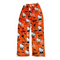 Spodnie Piżama Hello Kitty Halloween Pluszowe