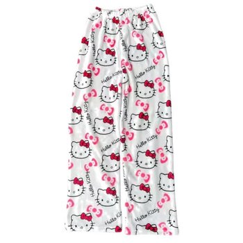 Spodnie Piżama Hello Kitty Pluszowe białe - Inna marka