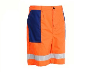 Spodnie robocze odblaskowe krótkie pomarańcz roz. 48 - PROCERA