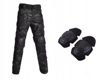 Spodnie taktyczne cargo Black CP z nakolannikami, męskie, czarne, 3XL Inna marka
