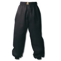 Spodnie Treningowe Kung-Fu Czarne Bawełna 100% 190