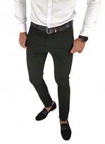 Spodnie wizytowe slim chino gładkie czarne DJ06 - W32 Inny producent