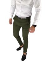 Spodnie wizytowe slim chino gładkie khaki DJ08 W33