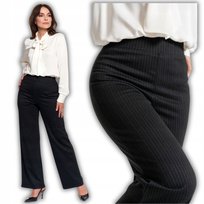 Spodnie Wygodne Damskie Z Wysokim Stanem Prosta Nogawka Klasyczne Moraj S Patt 1