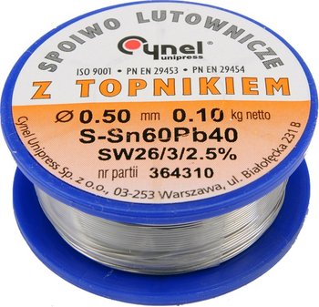 Spoiwo lutownicze sn60pb40 0,5/100 76800 Cynel - Cynel