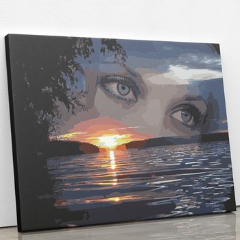 Spojrzenie na jezioro - Malowanie po numerach 50x40 cm - ArtOnly
