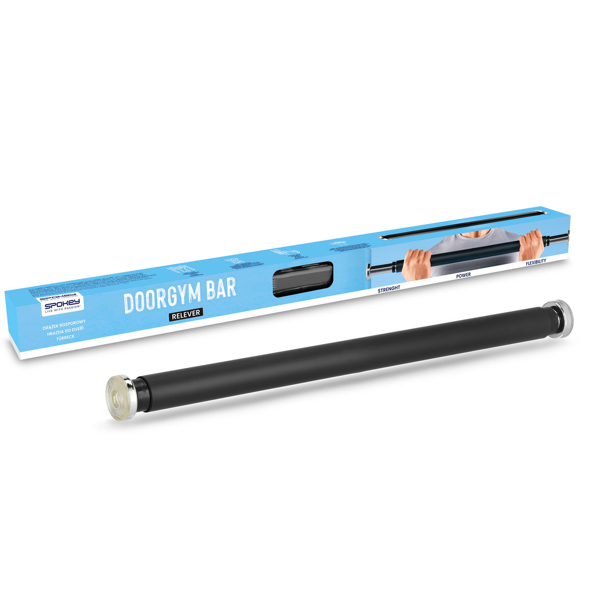 Spokey Drążek rozporowy do ćwiczeń RELEVER 60-100cm