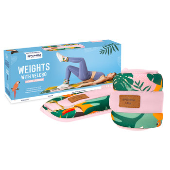 Spokey Obciążenia na rzep 2 x 1,5 kg Home Jungle Form różowe - Spokey