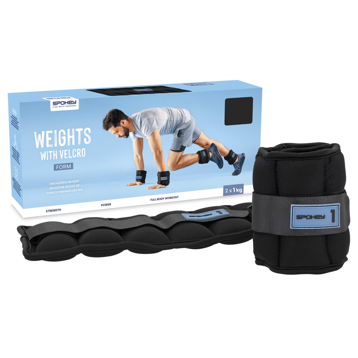 Sofix Rzep Spokey Obciążenia na rzep FORM 2x1kg - Spokey | Sport Sklep EMPIK.COM