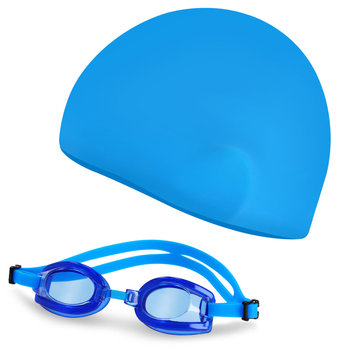 Spokey, Swimm Set, Zestaw czepek + okular na basen - Spokey