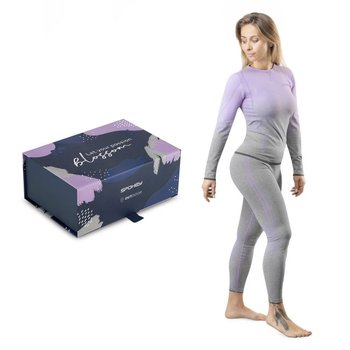 Spokey Zestaw bielizny termoaktywny Flora Set  L/XL fiolet - Spokey
