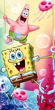 Spongebob Pan Gąbka Ręcznik Dla Dzieci 140X70 - Jerry Fabrics