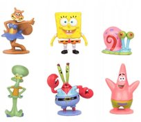 Spongebob Zestaw 6 Sztuk Figurki Bob Kanciastoporty kixiedixiestore