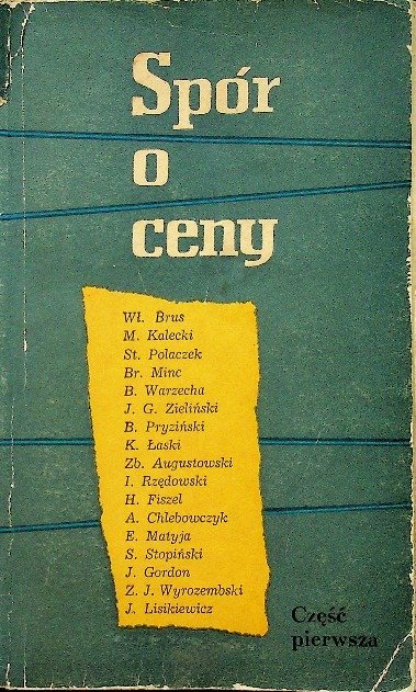 Spór o ceny Część pierwsza - Opracowanie zbiorowe | Książka w Empik