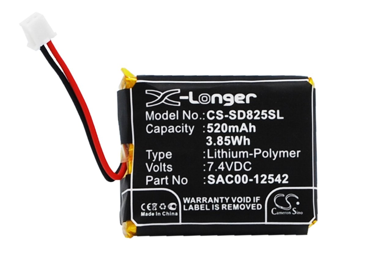 Batterie Vhbw Compatible SportDog ST-101SA ST-101SH - 520mAh 7.4V Li-Polymère Rechargeable