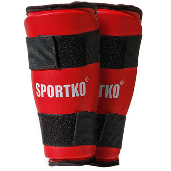 SportKO, Ochraniacze goleni i śródstopia 332, czerwony, rozmiar XL - SportKO