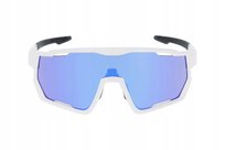 SPORTOWE OKULARY PRZECIWSŁONECZNE OX OPTICS GLIDE WHITE BLUE LUSTRZANE TR90