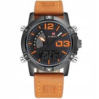 Sportowy Męski Zegarek Naviforce Skóra Elegancki TMZEGARKI