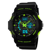 SPORTOWY ZEGAREK DZIECIĘCY DLA CHŁOPCA S-SHOCK LED SKMEI