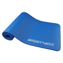 SportVida, Gruba mata do ćwiczeń, granatowa, 180x60x1 cm
