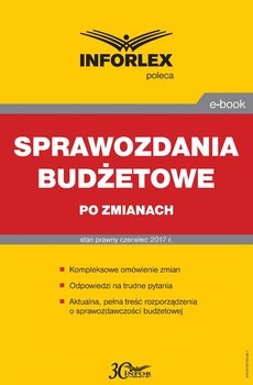 Sprawozdania budżetowe po zmianach - Opracowanie zbiorowe