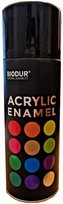 SPRAY FARBA AKRYLOWA 400ml RAL 9005 POŁYSK CZARNY BŁYSZCZĄCY Biodur