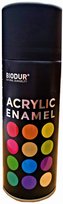 SPRAY FARBA AKRYLOWA BIODUR 400ml RAL 9005 GŁĘBOKI CZARNY MATOWY MAT Biodur