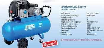 Sprężarka ABAC pro a39b, 400 V 4116024281 - ABAC