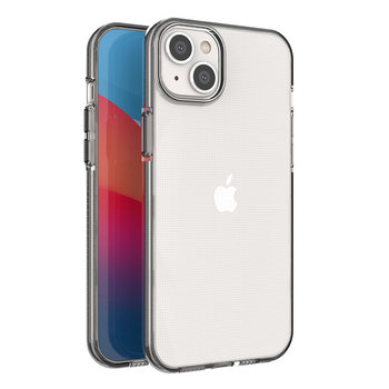 Spring Case Etui Iphone 14 Plus Silikonowy Pokrowiec Z Ramką Czarne - Hurtel