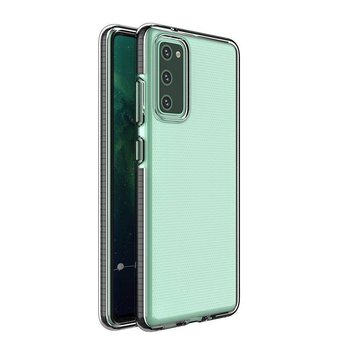 Spring Case pokrowiec żelowe etui z kolorową ramką do Xiaomi Redmi Note 10 Pro czarny - Hurtel