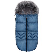 Springos, Śpiworek Do Wózka 4W1, Śpiwór Z Futerkiem Do Sanek, Gondoli 90 Cm Zygzak, granatowy