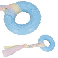 Springos, Zabawka Dla Psa Do Aportowania Gryzak Gumowy Ze Sznurkiem Niebieski