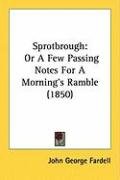 Sprotbrough: Or a Few Passing Notes for a Morning's Ramble (1850) - Fardell John George