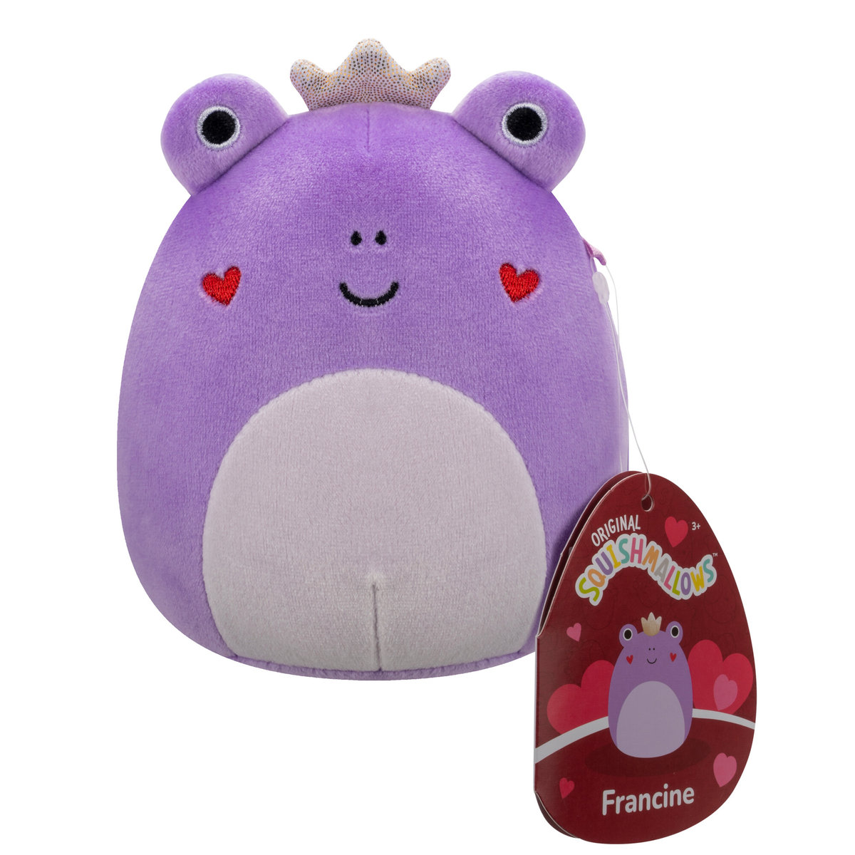 Фото - М'яка іграшка Jazwares SQK - Medium Plush  (Francine - Purple Frog w/Heart Che (12' Squishmallows)