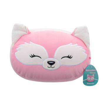 SQK - Medium Plush (12" Squishmallows) (Rhiannon - Pink Fox W/Closed Eyes - Stackables) - Squishmallows