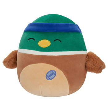 Squishmallows Wersja B Seria 17, Pluszak, 19 cm  Avery - Mallard Duck W/Sweatband and Rugby Ball - Squishmallows