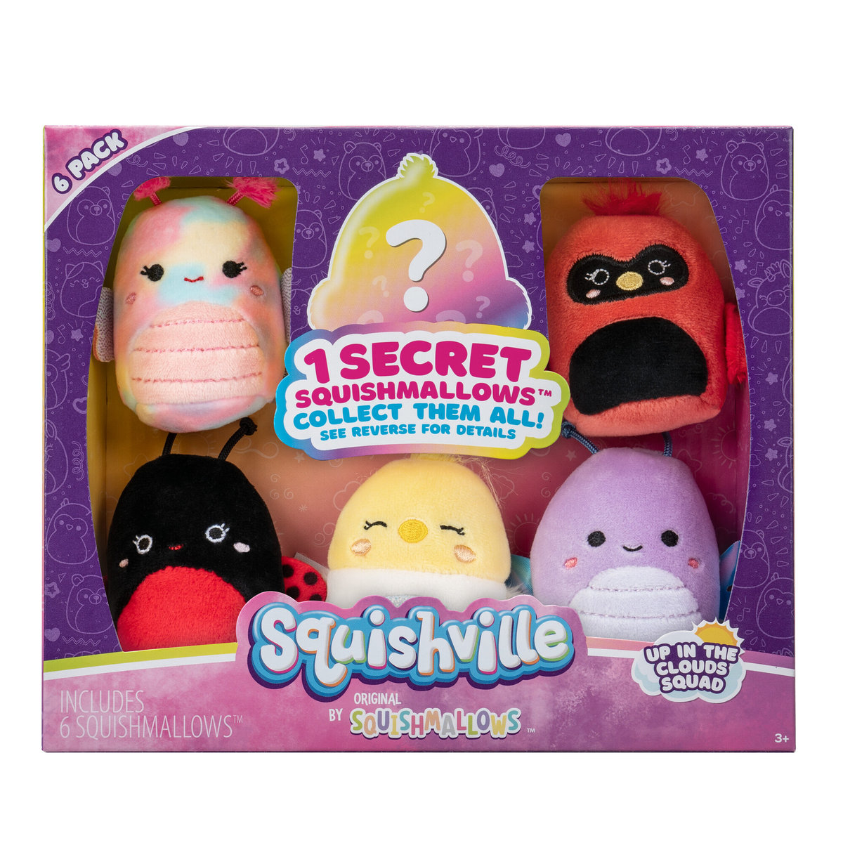 SQUISHVILLE Mini Squishmallow In The Clouds Squad 6pak, Pluszak ...