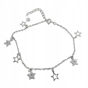 Srebrna bransoletka 925 gwiazdki z białymi cyrkoniami - Lovrin