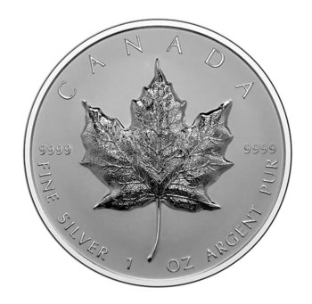 Srebrna moneta Wypukły Kanadyjski Liść Klonowy 1 uncja - wysyłka 24 h! - Mennica Skarbowa
