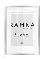 Srebrna Ramka na zdjęcie 30x45 cm Ramki na zdjęcia 45x30 cm Srebro