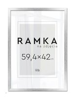 Srebrna Ramka na zdjęcie A2 59,4x42 cm Ramki 42x59,4 cm Na Dzień Taty
