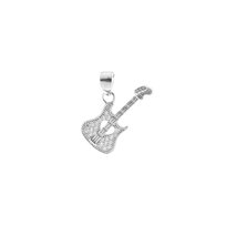 Srebrna zawieszka 925 Gitara cyrkonie