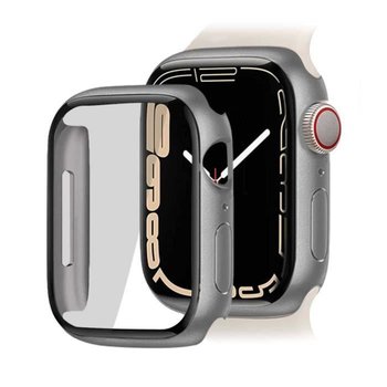 Srebrne etui ochronne ze szkła hartowanego do Apple Watch 8-7 (45mm) OCIODUAL - OCIODUAL