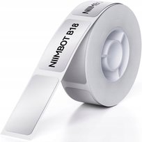 Srebrne etykiety samoprzylepne naklejki do drukarka Niimbot B18 14x30