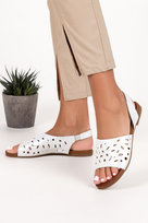 Srebrne sandały ażurowe płaskie z gumką Casu K23X7-S-37