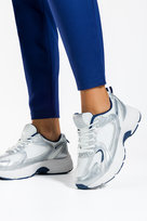 Srebrne sneakersy damskie buty sportowe na platformie sznurowane Casu GA8052-3-39