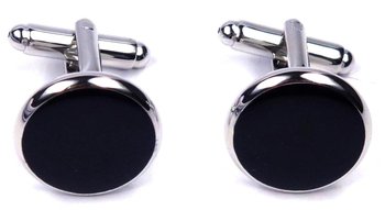 Srebrne spinki smokingowe do mankietów H6 - Modini