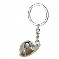 Srebrny breloczek do kluczy kask strażacki hełm ochronny OSP strażak