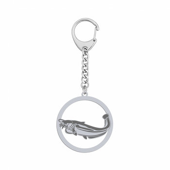 Srebrny Brelok Ryba Sum Grawer  - Radziszewska