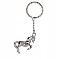 Srebrny konik brelok do kluczy koń rumak dżokej szkółka jazdy konnej WKKW